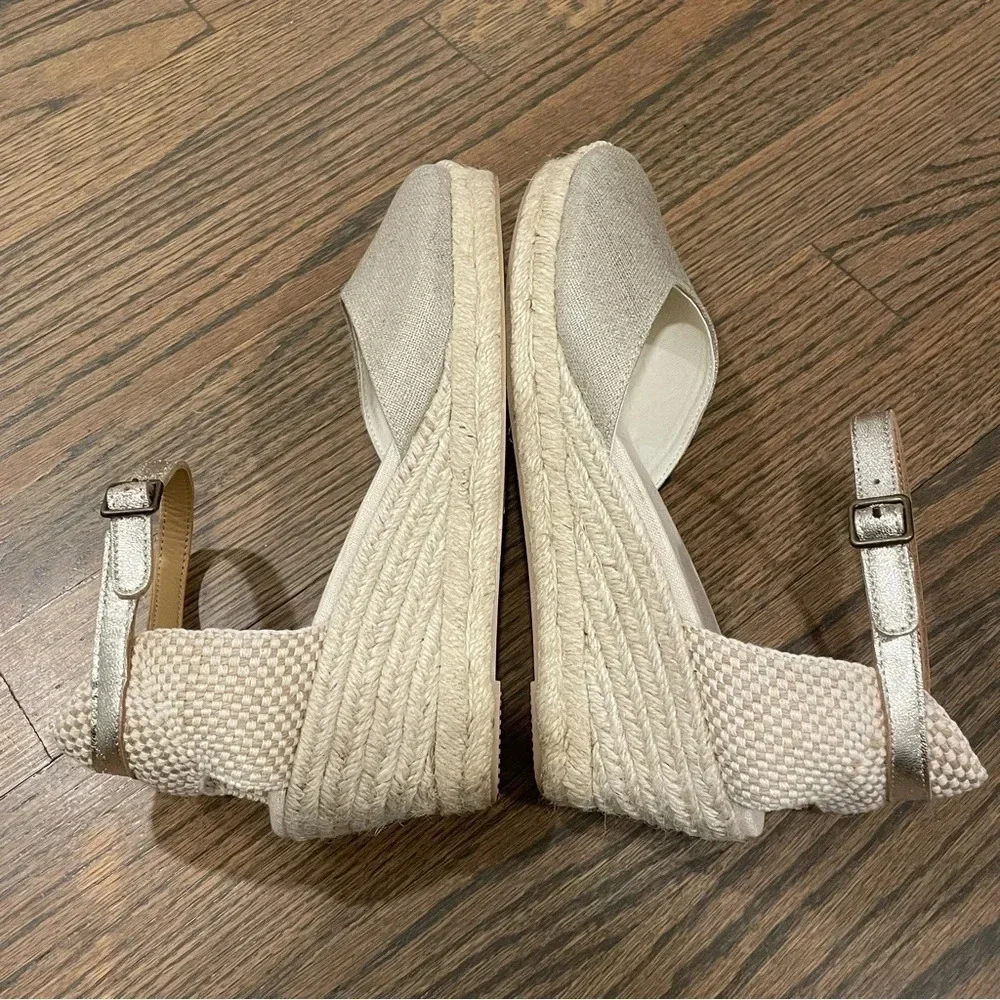NEW Soludos Closed-toe Midwedge Linen Espadrille Women’s 10